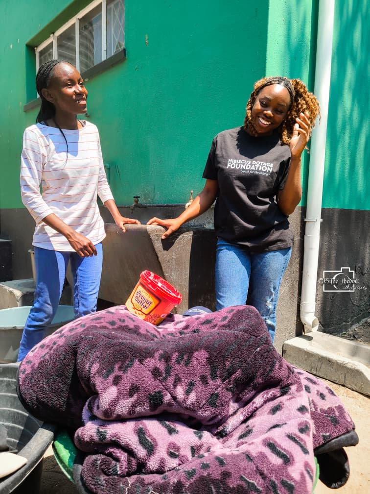 Youth volunteers on the ground